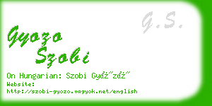 gyozo szobi business card